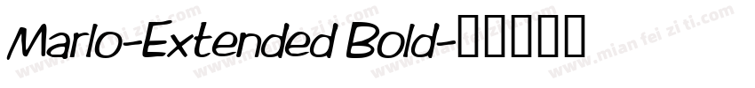 Marlo-Extended Bold字体转换